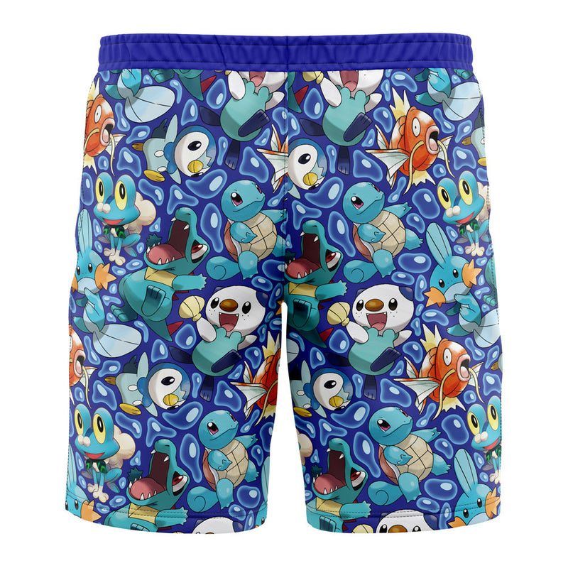 Water Type Starters Pokemon Board Shorts Swim Trunks