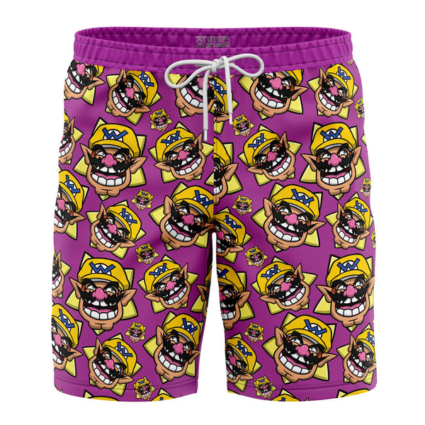 Wario Super Mario Board Shorts Swim Trunks