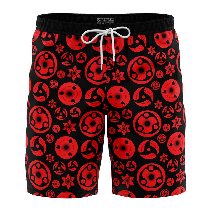 Sharingan Naruto Shippuden Board Shorts Swim Trunks