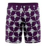 Whitebeard Jolly Roger OP Pirates Board Shorts Swim Trunks