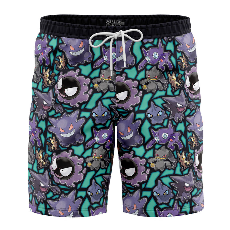 Ghost Type Pokemon Pokemon Board Shorts Swim Trunks