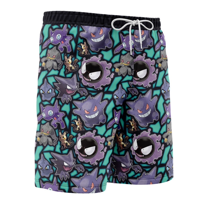 Ghost Type Pokemon Pokemon Board Shorts Swim Trunks