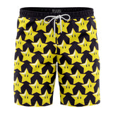 Super Star Super Mario Board Shorts Swim Trunks