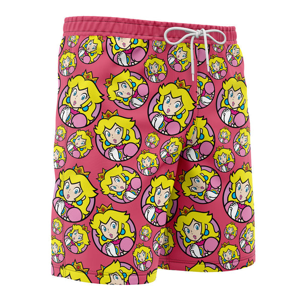 Princess Peach Super Mario Board Shorts Swim Trunks