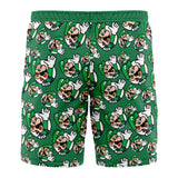 Luigi Super Mario Board Shorts Swim Trunks