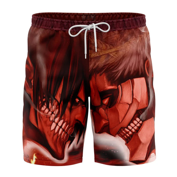 Burning Attack on Titan Board Shorts Swim Trunks