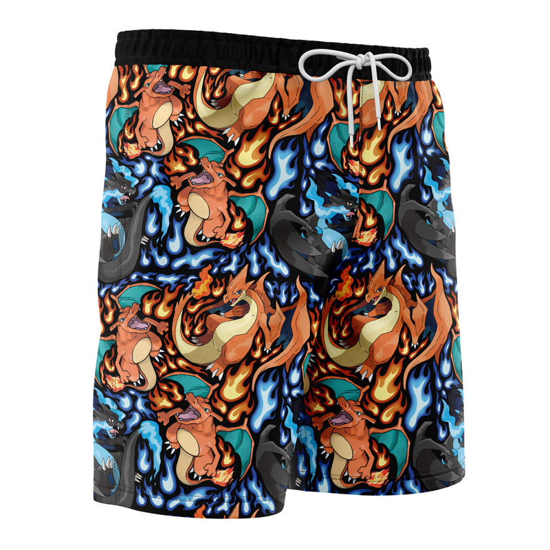 Charizard Mega Evolution Pokemon Board Shorts Swim Trunks