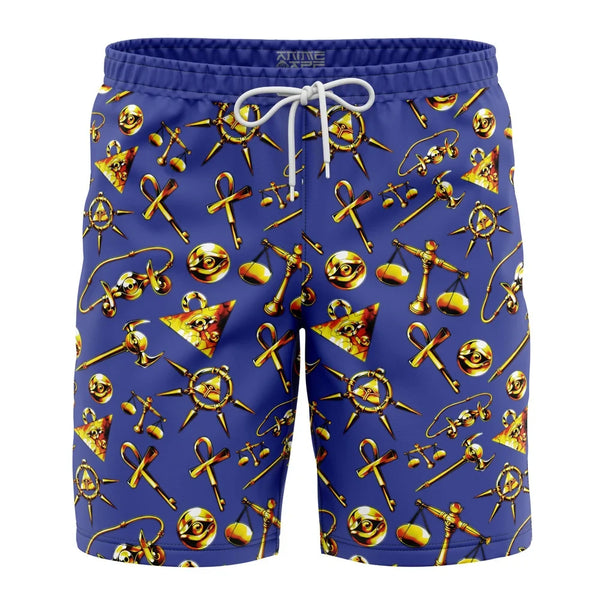 Millenium Items YuGiOh Board Shorts Swim Trunks