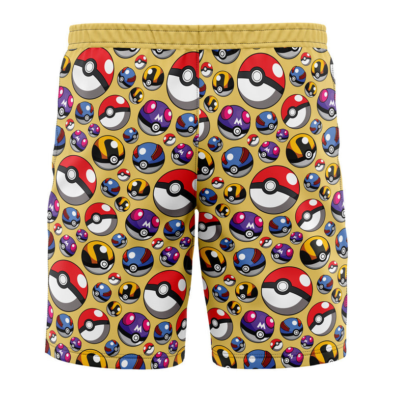 Poke Balls Pokemon Board Shorts Swim Trunks