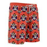 Portgas D. Ace Jolly Roger OP Pirates Board Shorts Swim Trunks