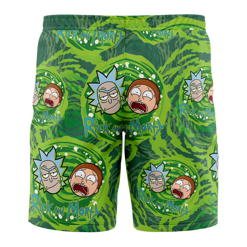 Rick and Morty Trippy Cosmic Rick Board Shorts Swim Trunks