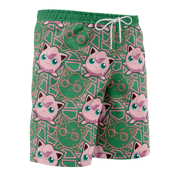 Jigglypuff Pokemon Board Shorts Swim Trunks