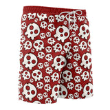 Skull Emblem Fire Force Board Shorts Swim Trunks