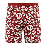 Skull Emblem Fire Force Board Shorts Swim Trunks