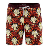 Meowth Pokemon Board Shorts Swim Trunks