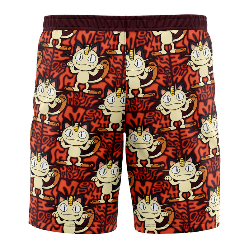 Meowth Pokemon Board Shorts Swim Trunks