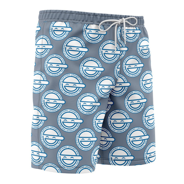 Laughing Man Ghost in the Shell Board Shorts Swim Trunks