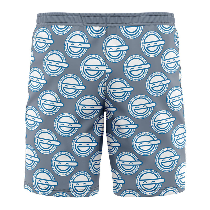 Laughing Man Ghost in the Shell Board Shorts Swim Trunks