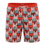 Hanafuda Earrings Demon Slayer Board Shorts Swim Trunks