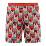 Hanafuda Earrings Demon Slayer Board Shorts Swim Trunks