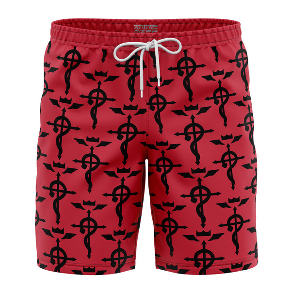 Flamel’s Cross Fullmetal Alchemist Board Shorts Swim Trunks