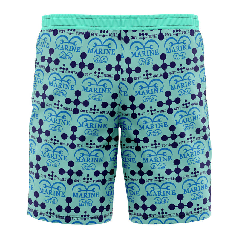 Marine x World Government OP Pirates Board Shorts Swim Trunks