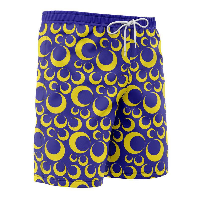 Crescent Moon Sailor Moon Board Shorts Swim Trunks