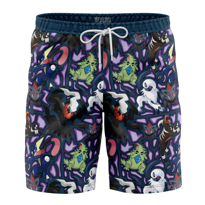 Dark Type Pokemon Pokemon Board Shorts Swim Trunks