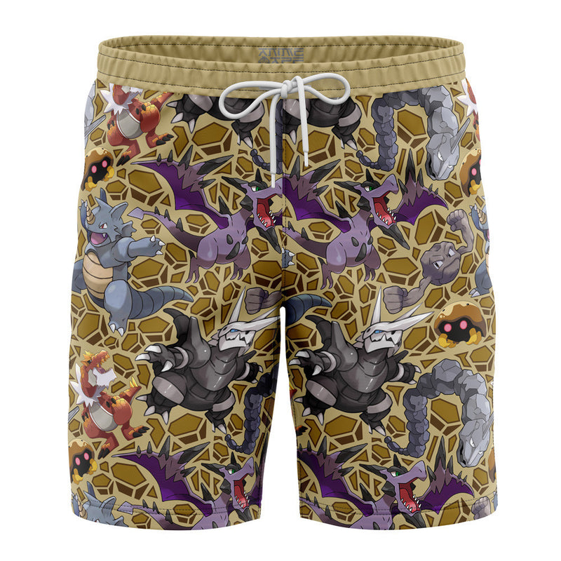 Rock Type Pokemon Pokemon Board Shorts Swim Trunks