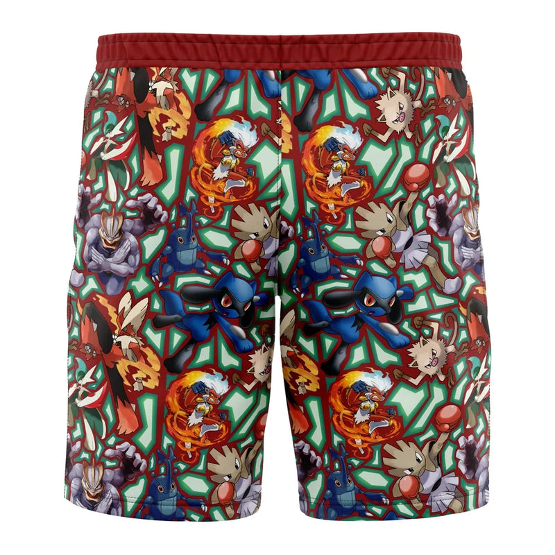 Fighting Type Pokemon Pokemon Board Shorts Swim Trunks