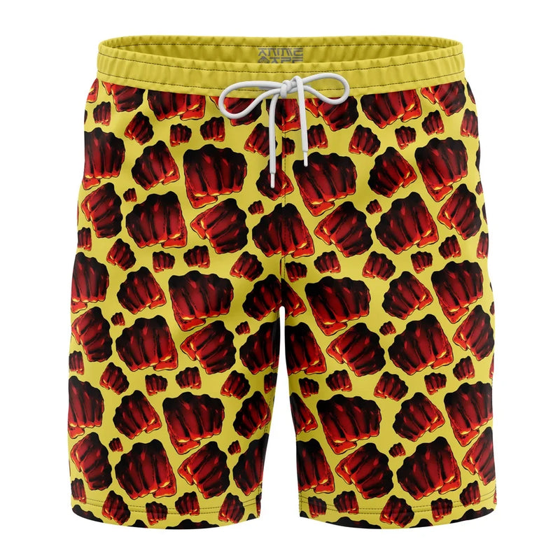 Saitama Fist One Punch Man Board Shorts Swim Trunks