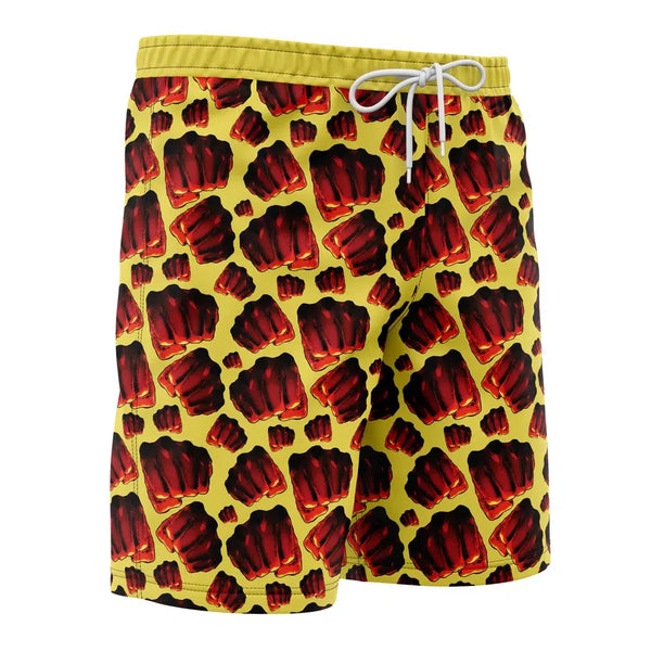 Saitama Fist One Punch Man Board Shorts Swim Trunks