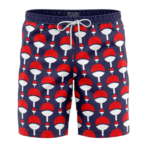 Uchiha Clan Crest Naruto Shippuden Board Shorts Swim Trunks