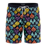 Elemental Visions Genshin Impact Board Shorts Swim Trunks