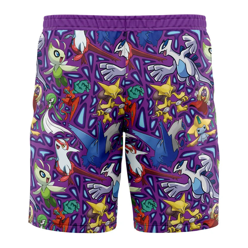 Psychic Type Pokemon Pokemon Board Shorts Swim Trunks