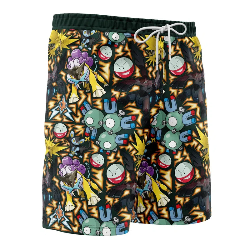 Electric Type Pokemon Pokemon Board Shorts Swim Trunks