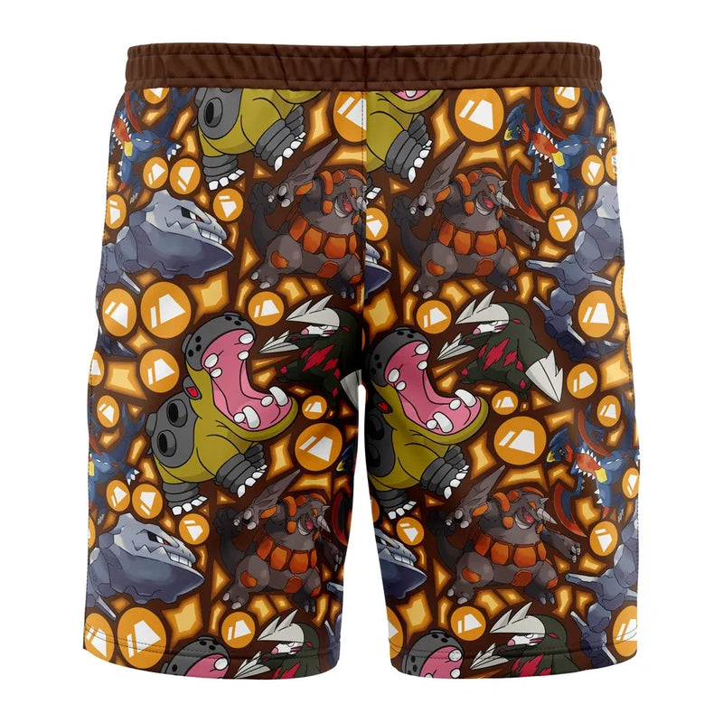 Ground Type Pokemon Pokemon Board Shorts Swim Trunks