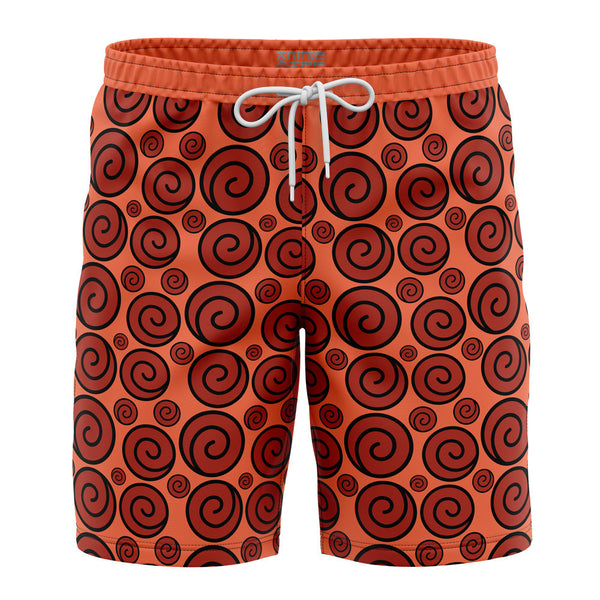 Uzumaki Clan Crest Naruto Shippuden Board Shorts Swim Trunks