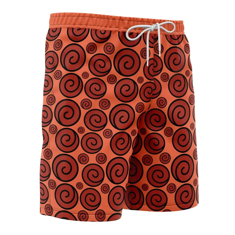 Uzumaki Clan Crest Naruto Shippuden Board Shorts Swim Trunks