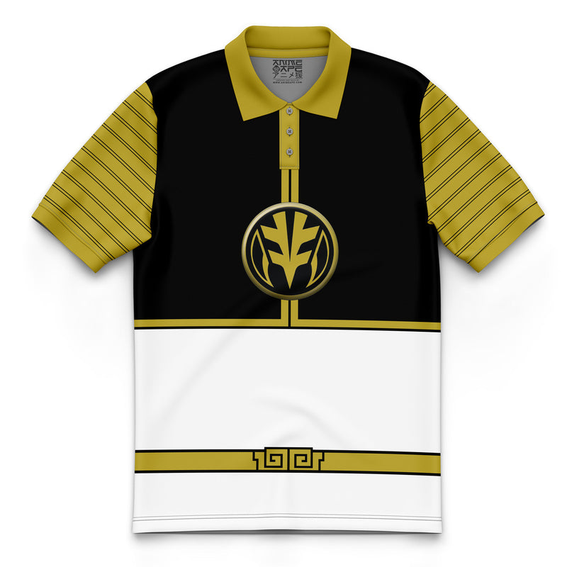 White Ranger Mighty Morphin Power Rangers Polo Shirt