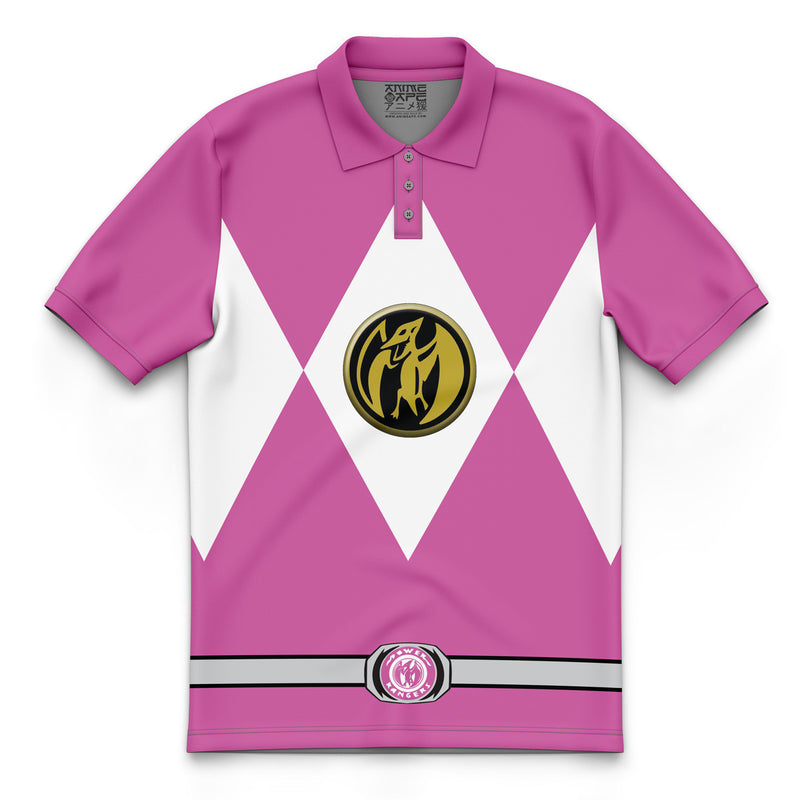 Pink Ranger Mighty Morphin Power Rangers Polo Shirt