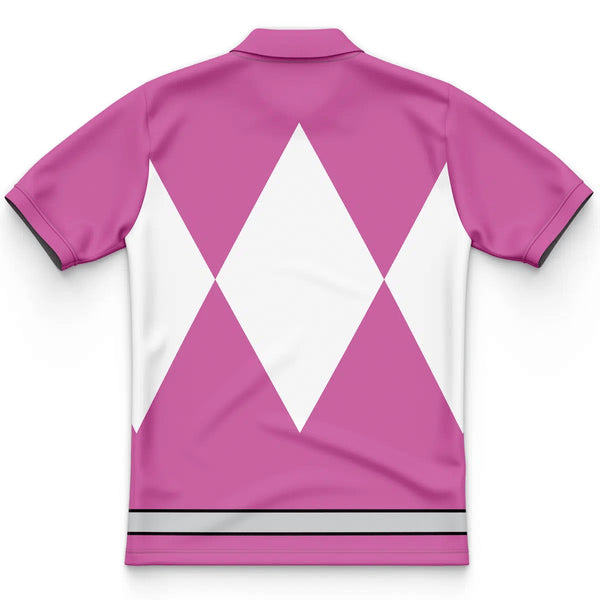 Pink Ranger Mighty Morphin Power Rangers Polo Shirt