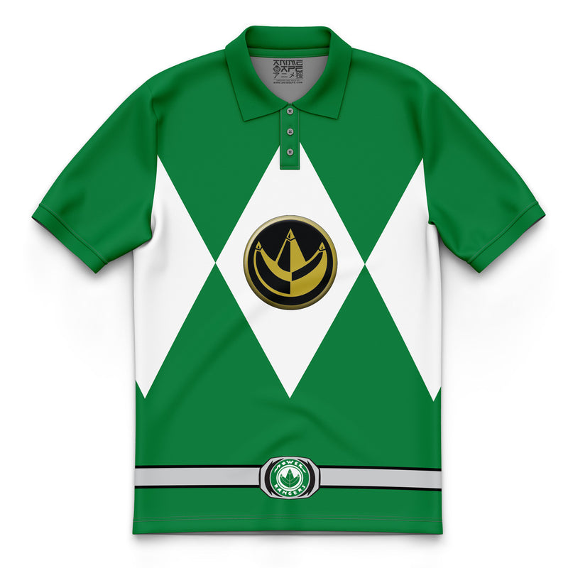 Green Ranger Mighty Morphin Power Rangers Polo Shirt