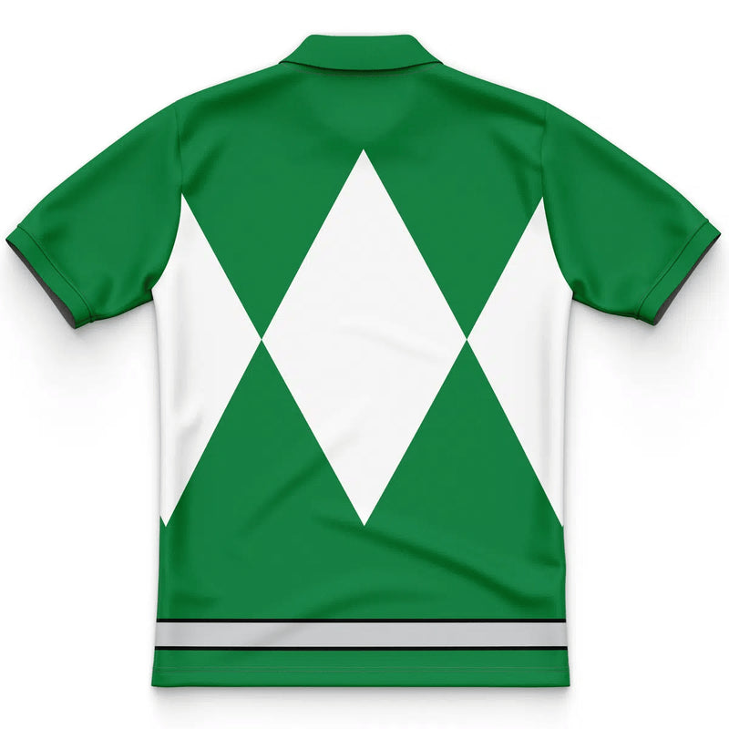 Green Ranger Mighty Morphin Power Rangers Polo Shirt