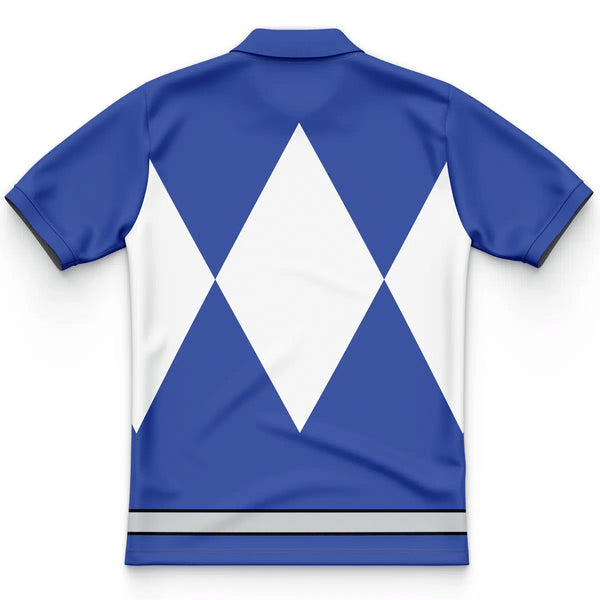 Blue Ranger Mighty Morphin Power Rangers Polo Shirt