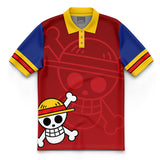 Luffy Straw Hats OP Pirates Polo Shirt