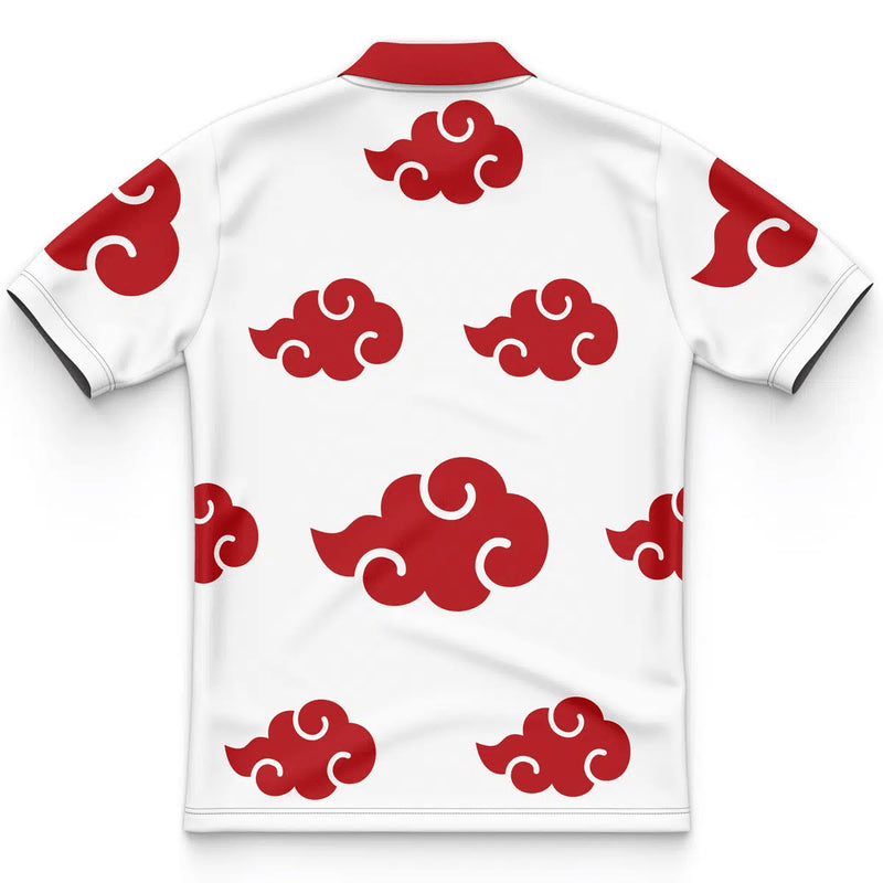 Akatsuki White Naruto Polo Shirt