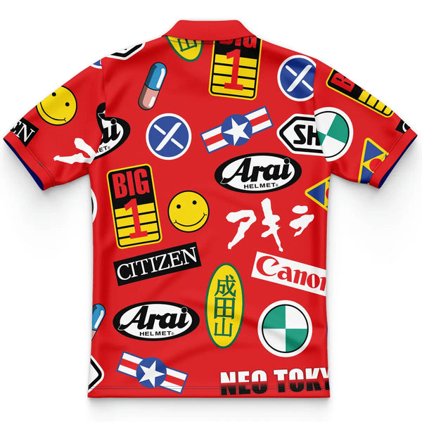 Akira Full Decals Polo Shirt