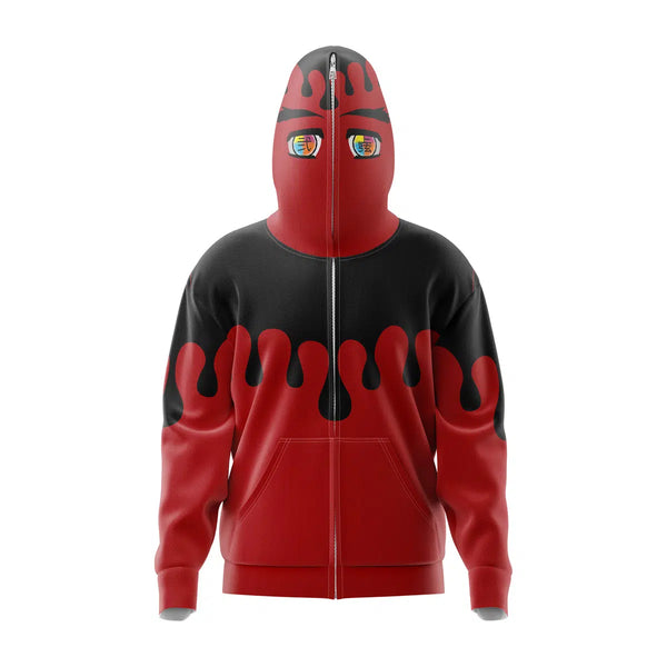 Doma Demon Slayer Full Face Zip Hoodie