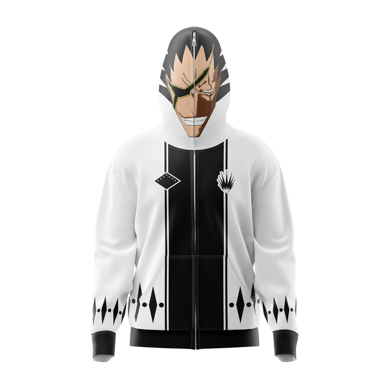 Zaraki Kenpachi Bleach Full Face Zip Hoodie